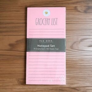 🆕️ Rae Dunn 2 Pack To-Do List and Grocery List Note Pads
